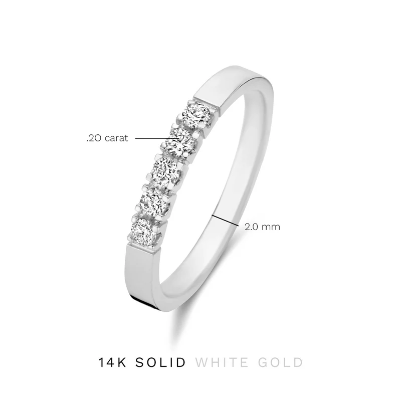 Isabel Bernard De la Paix damen Ring Weißgold IBD330019-48