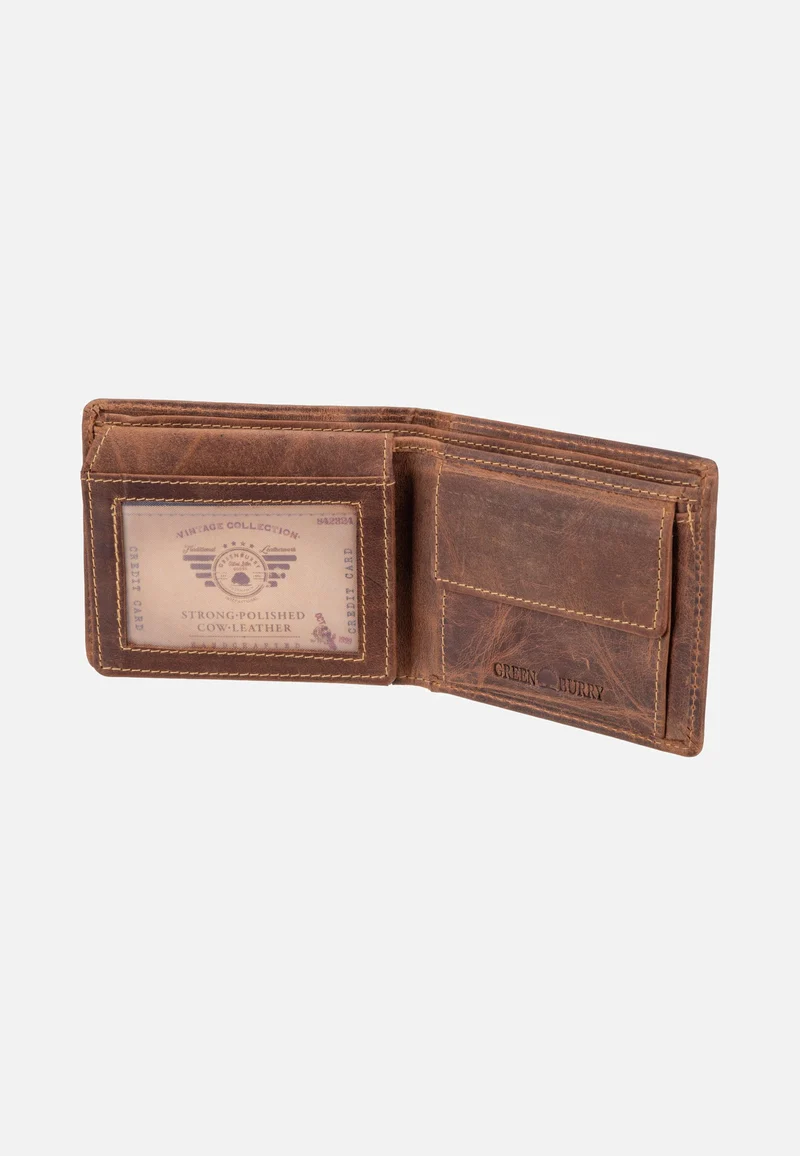 Vintage RV RFID Sattelbraun - Portemonnaie