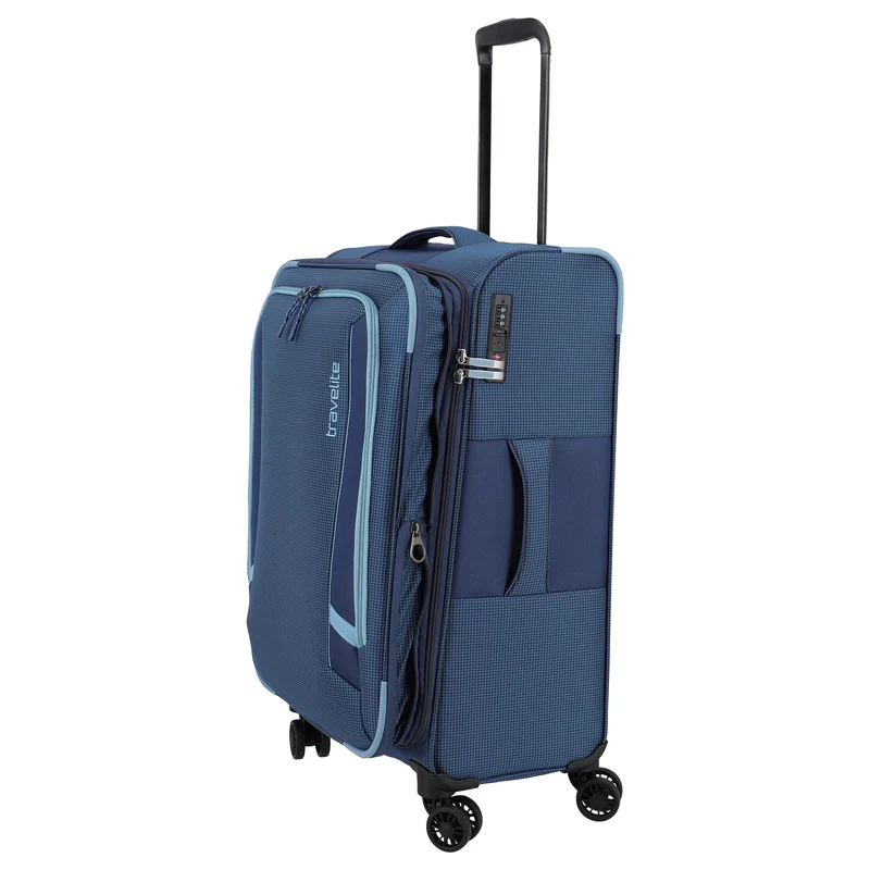 Travelite Corsiica - 4-Rollen-Trolley Set 4tlg. erw. (blue)