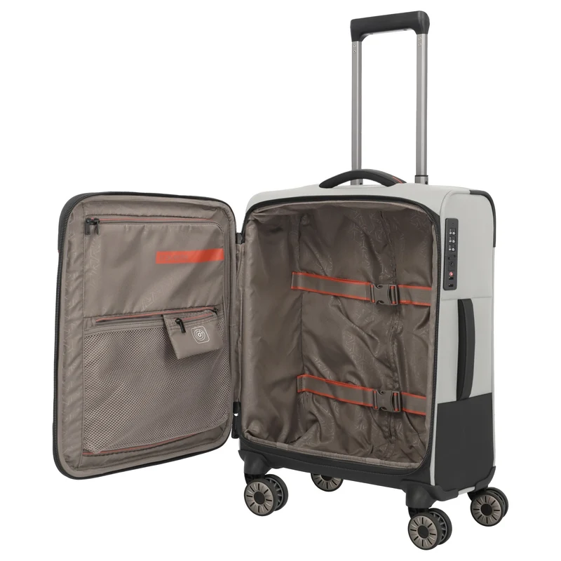 Travelite Crosslite - 4-Rollen-Kabinentrolley S 55 cm (natur)