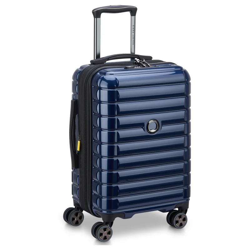 Delsey Paris Shadow 5.0 - 4-Rollen-Kabinentrolley USB 55 cm (marineblau)