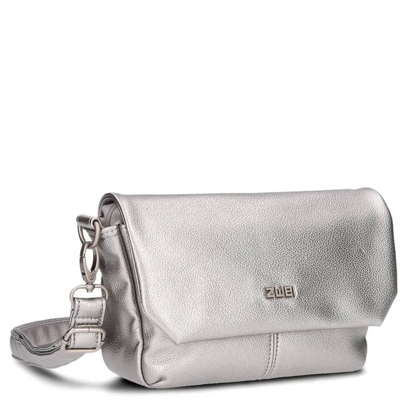 zwei Mademoiselle M40 - Umhängetasche 25 cm (silver)