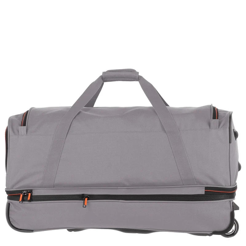 Travelite Basics - Rollenreisetasche 98/119L 70 cm erw. (grau/orange)