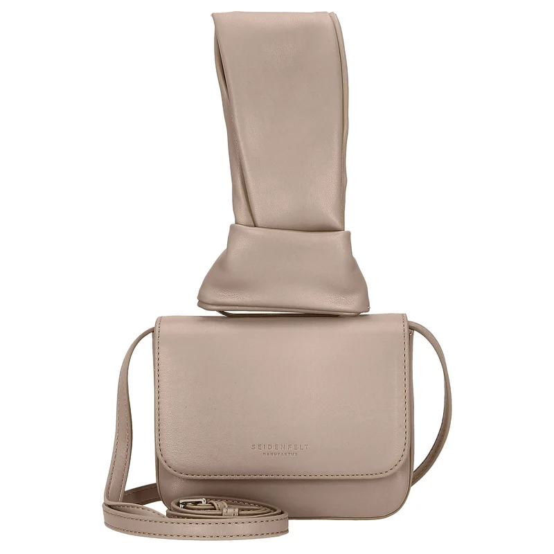 Seidenfelt SFM227 Crossbag - Umhängetasche 16 cm (powder taupe/silver)