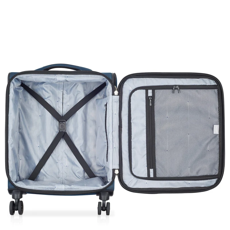 Delsey Paris Sky Max 2.0 Slim Line - 4-Rollen-Kabinentrolley 55 cm (blau)