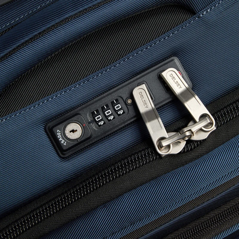 Delsey Paris Sky Max 2.0 Slim Line - 4-Rollen-Kabinentrolley 55 cm (blau)