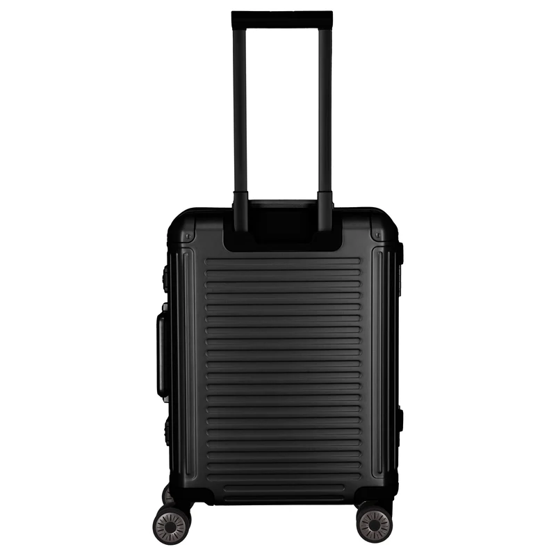 Travelite Next - 4-Rollen-Kabinentrolley mit Vortasche S 55 cm (black)