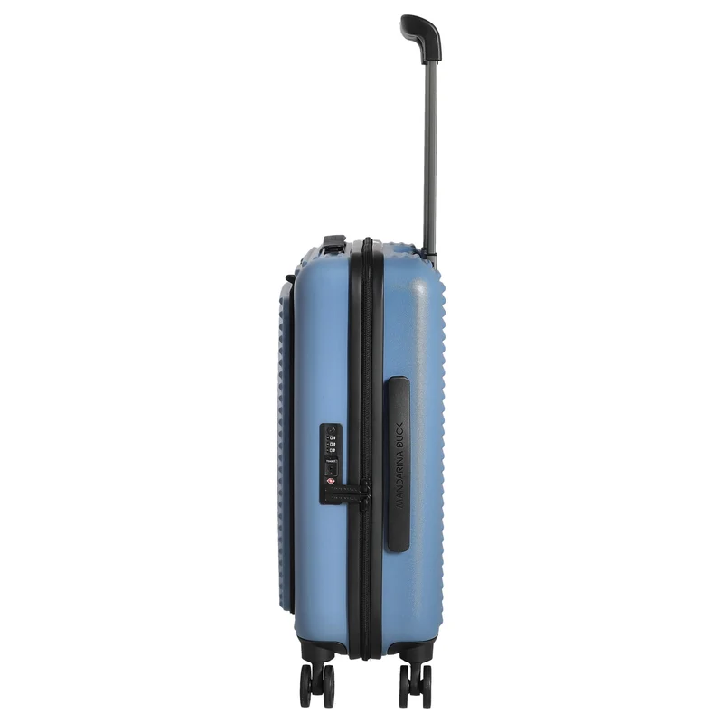 Mandarina Duck Tank Case - 4-Rollen-Trolley mit Vortasche 55 cm (china blue)