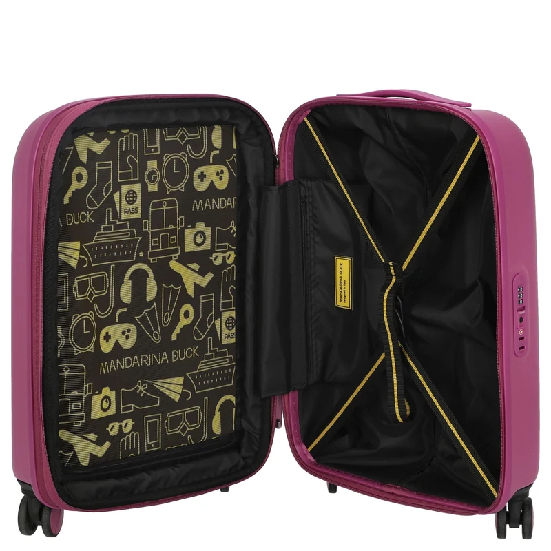 Mandarina Duck Logoduck+ - 4-Rollen-Kabinentrolley 55 cm S erw. (digital pink)