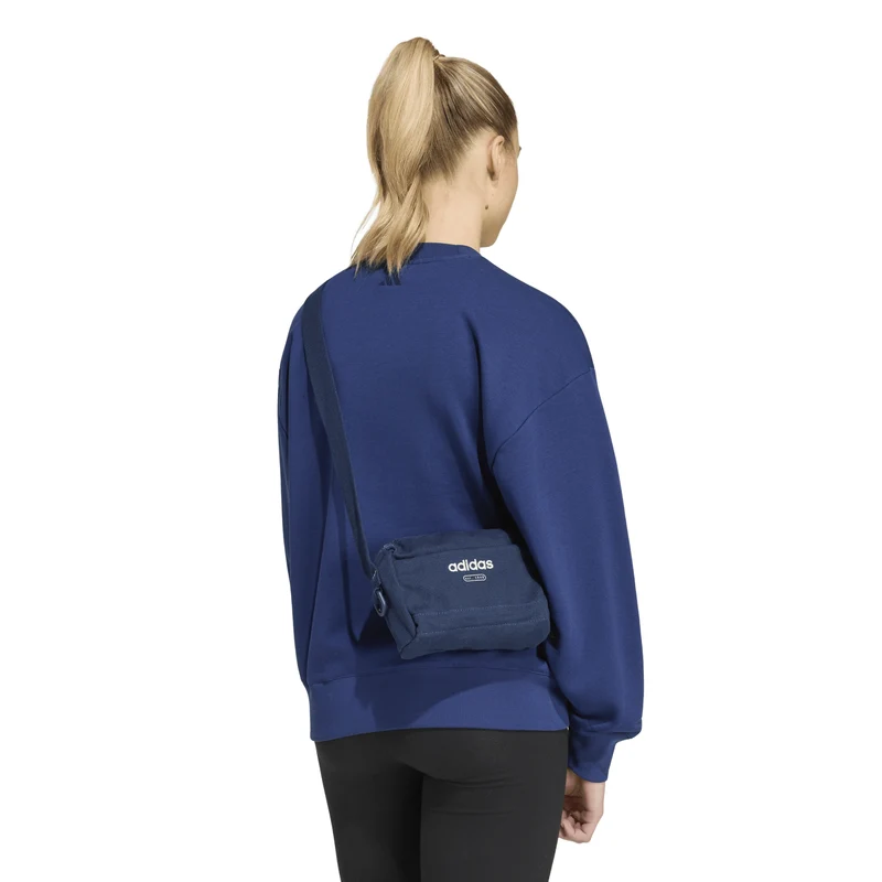 adidas Canvas Crossbody Bag - Umhängetasche 18 cm (night indigo/ivory)