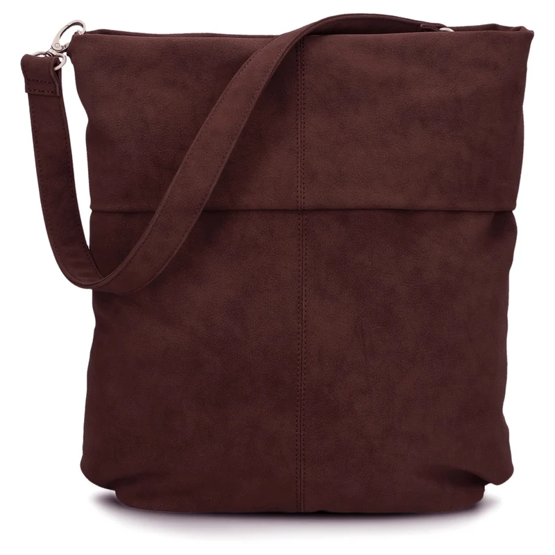 zwei Mademoiselle M12 - Schultertasche 32 cm (nubuk-bordeaux)