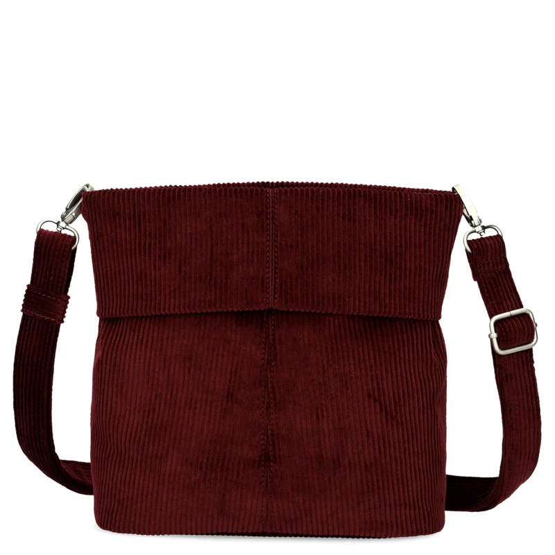 zwei Mademoiselle M8 - Schultertasche 25 cm (cord-bordeaux)