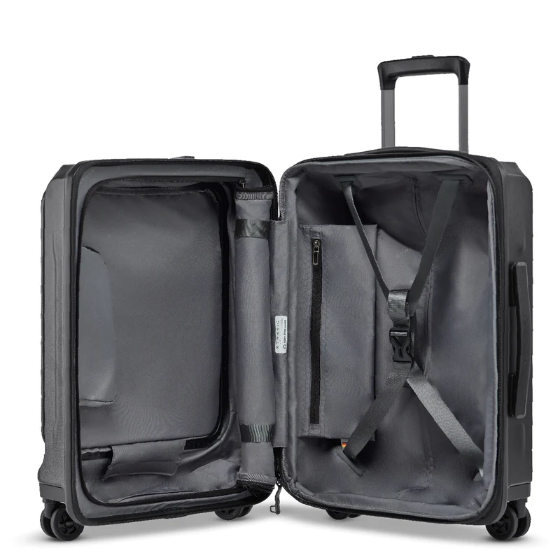 Stratic Phoenix ML - 4-Rollen-Kabinentrolley mit Vortasche 55 cm erw. (black)