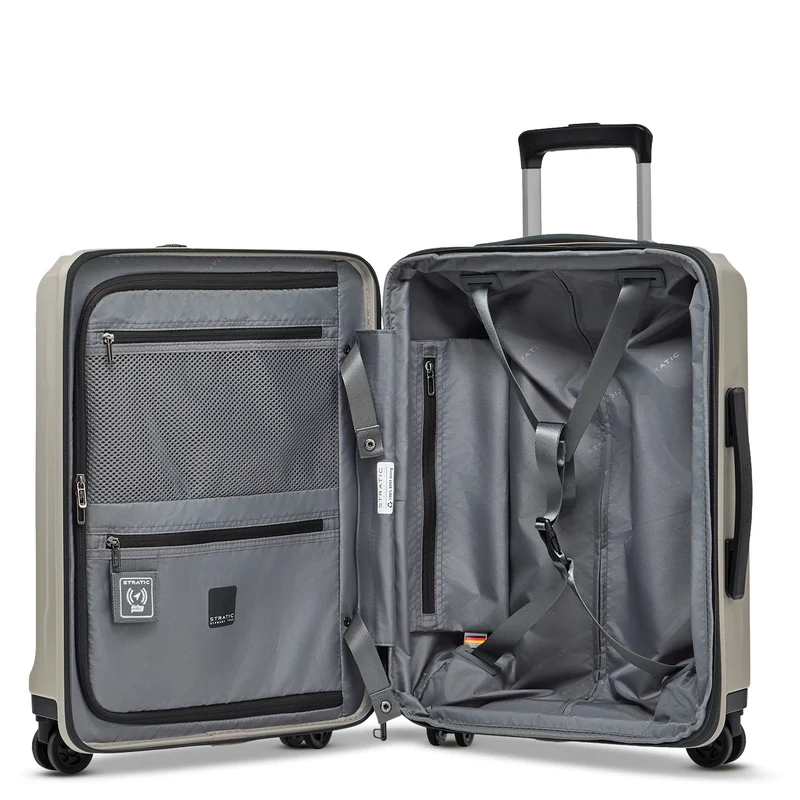 Stratic Phoenix ML - 4-Rollen-Kabinentrolley mit Vortasche 55 cm erw. (champagne)