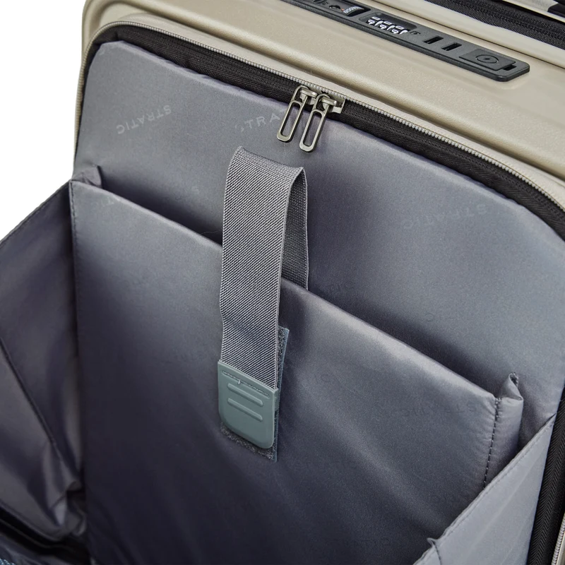 Stratic Phoenix ML - 4-Rollen-Kabinentrolley mit Vortasche 55 cm erw. (champagne)