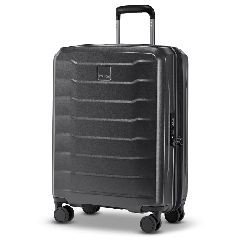 Stratic Phoenix SL - 4-Rollen-Kabinentrolley 55 cm erw. (black)