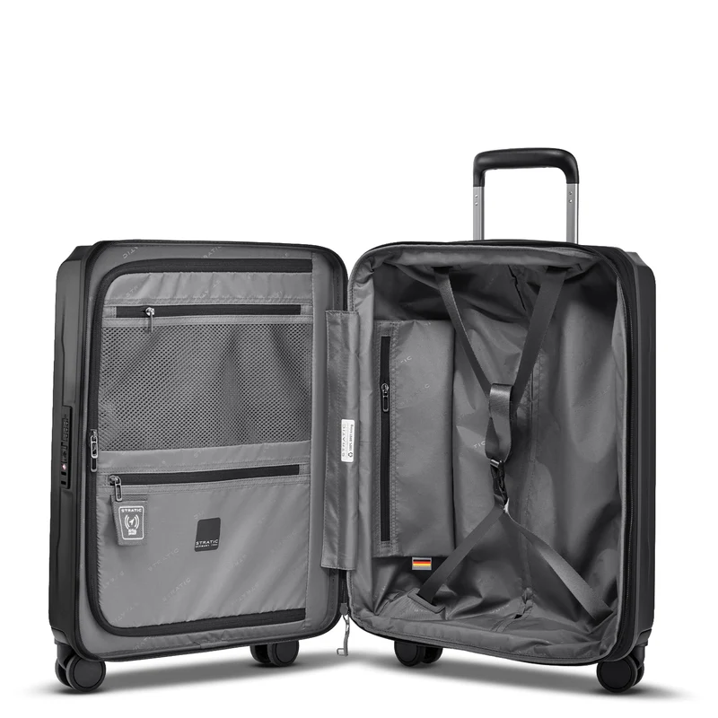 Stratic Phoenix SL - 4-Rollen-Kabinentrolley 55 cm erw. (black)