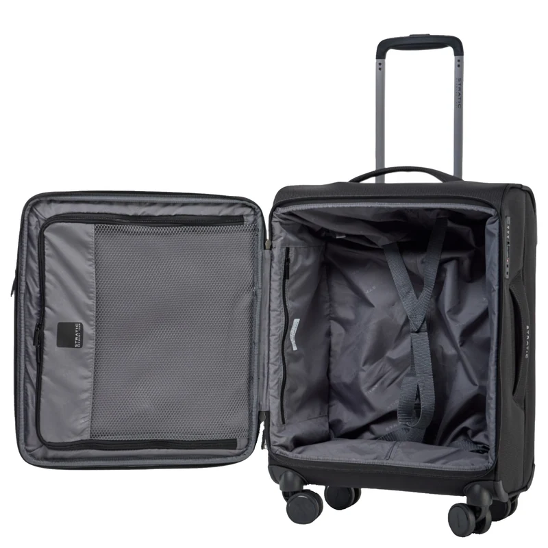 Stratic Lite - 4-Rollen-Kabinentrolley 55 cm (black)