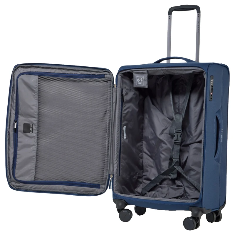 Stratic Lite - 4-Rollen-Trolley 65 cm erw. (dark blue)
