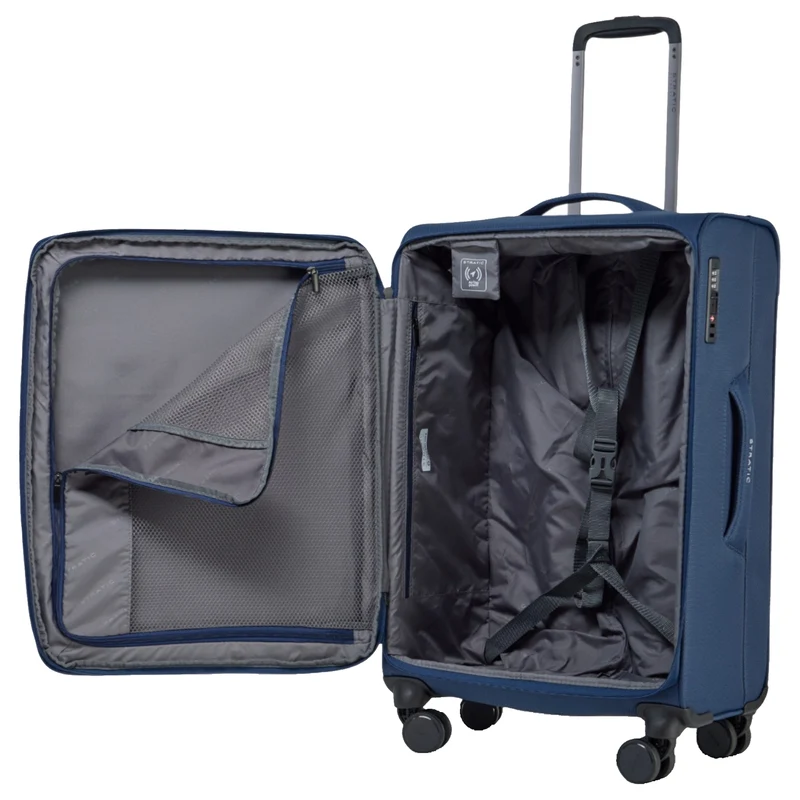 Stratic Lite - 4-Rollen-Trolley 65 cm erw. (dark blue)