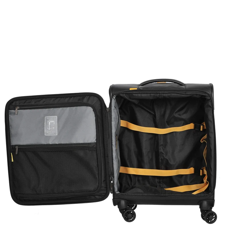 Mandarina Duck ECO - 4-Rollen-Kabinentrolley 55 cm (black)
