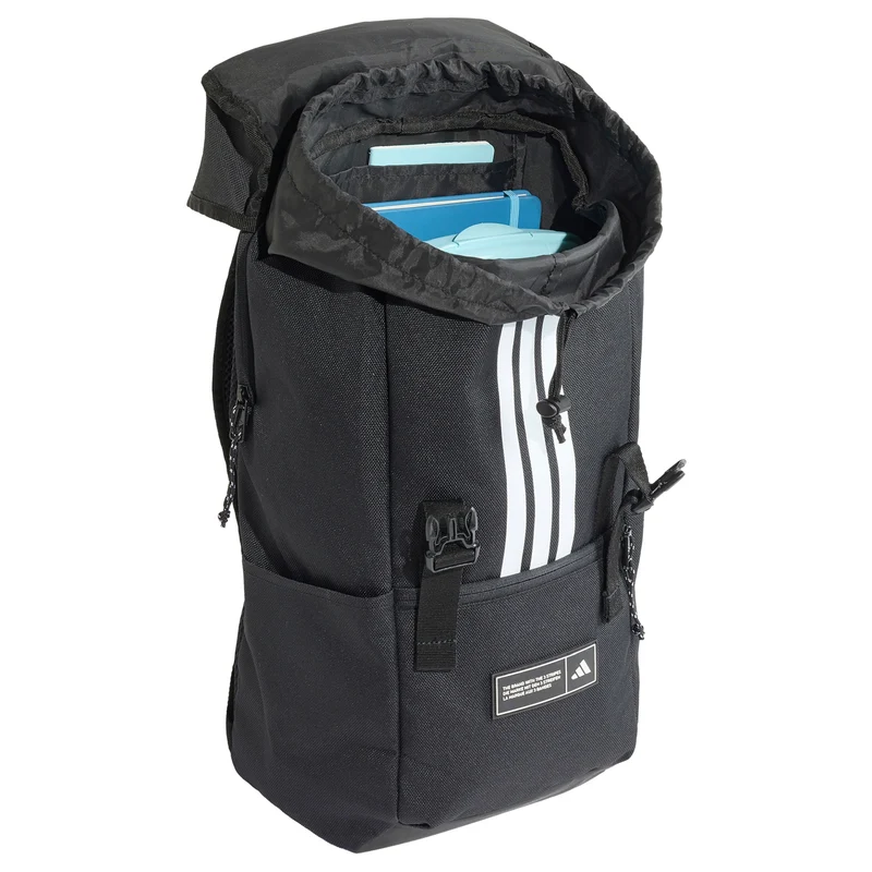 adidas 3 Stripes Flap Backpack - Rucksack 50 cm (black)