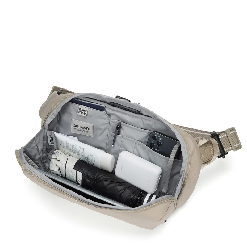 pacsafe Metrosafe X urban sling - Umhängetasche 36 cm (beige)