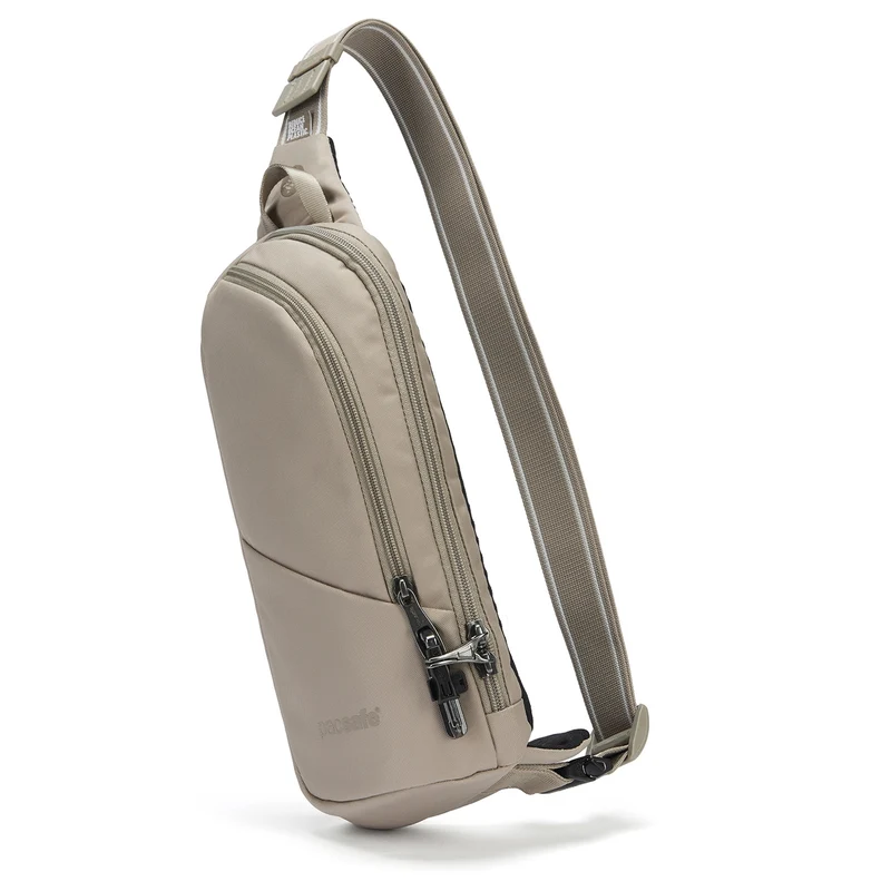 pacsafe V Action Sling - Umhängetasche 33 cm RFID (beige)