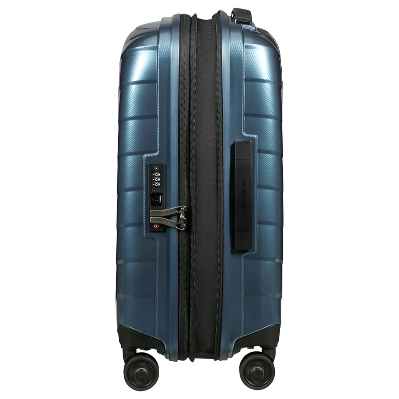 Samsonite Attrix - 4 Rollen Kabinentrolley S 55/35 cm erw. (steel blue)