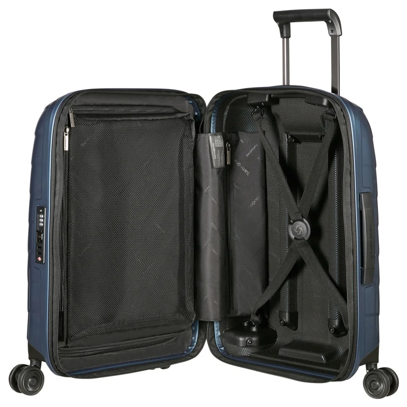 Samsonite Attrix - 4 Rollen Kabinentrolley S 55/35 cm erw. (steel blue)