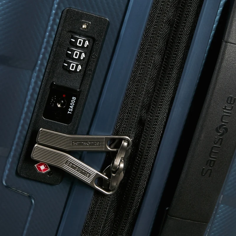 Samsonite Attrix - 4 Rollen Kabinentrolley S 55/35 cm erw. (steel blue)