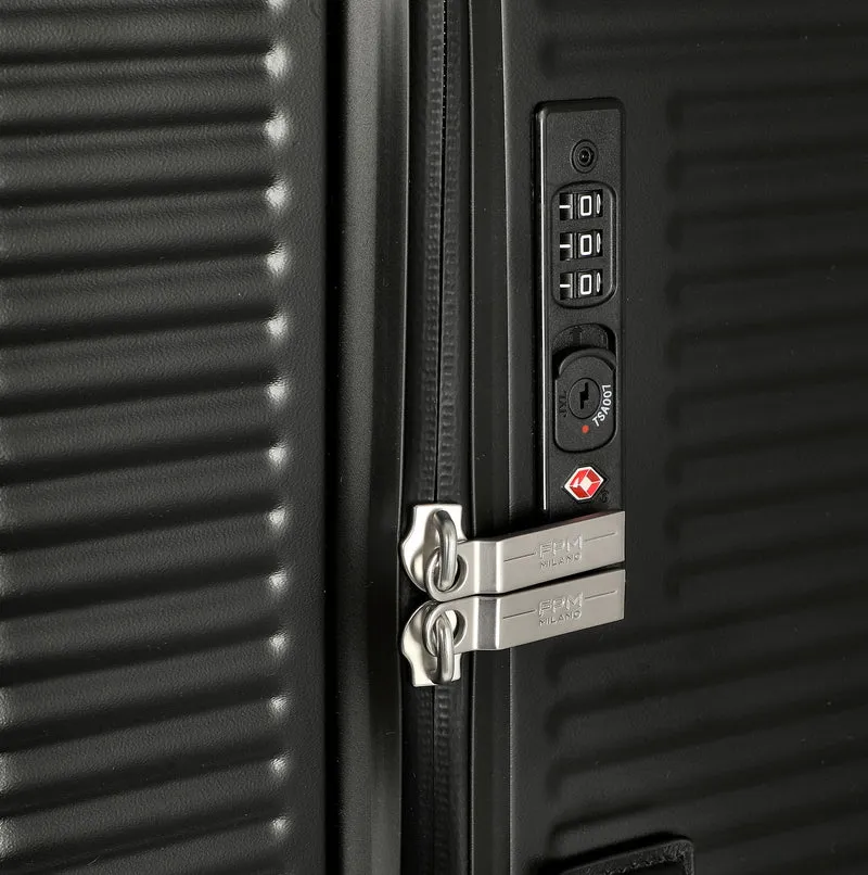 FPM Milano Bank Zip Deluxe Spinner 55 M - 4-Rollen-Kabinentrolley 55 M cm (eclipse black)