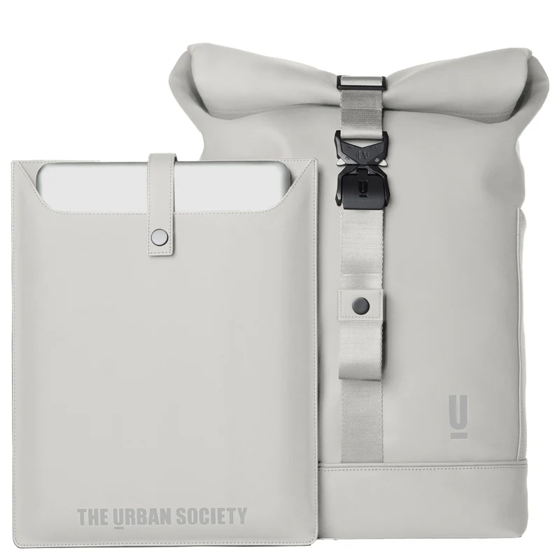 The Urban Society Rolltop - Rucksack 13" 62 cm (neutral grey)