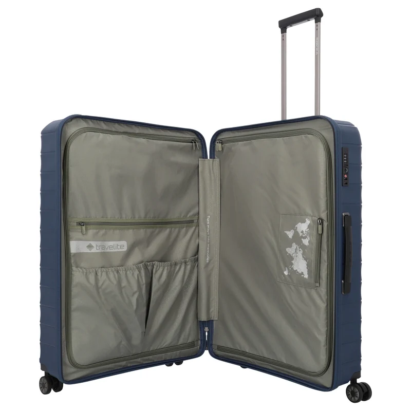 Travelite Mooby - 4-Rollen-Trolley L 77 cm (marine)