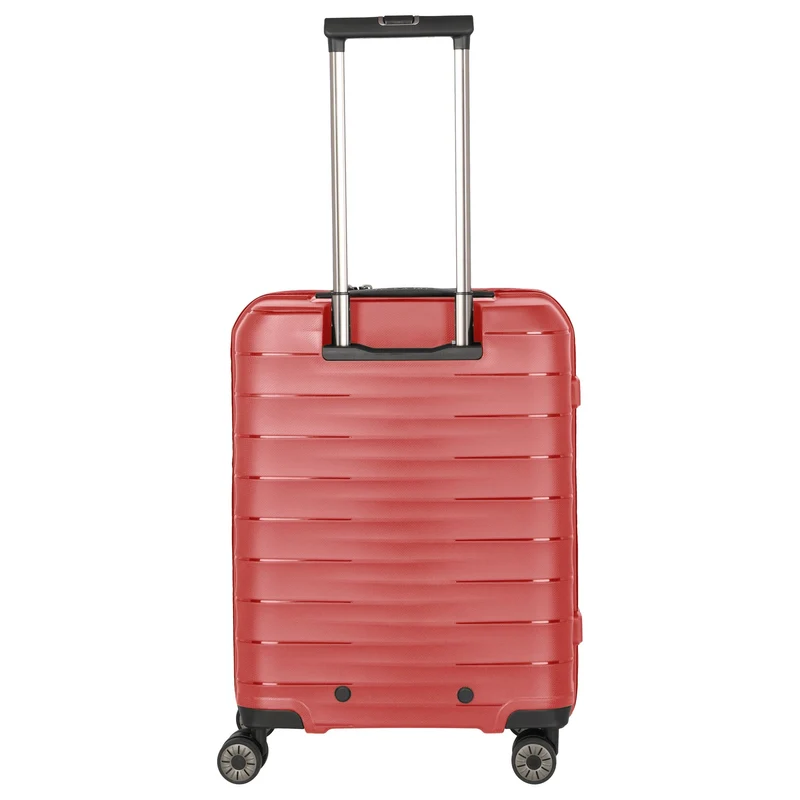 Travelite Mooby - 4-Rollen-Kabinentrolley mit Vortasche S 55 cm (rot)