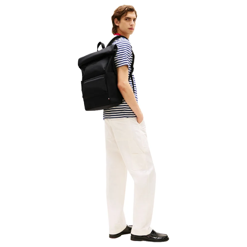 Tommy Hilfiger TPU Rolltop - Rucksack 50 cm (schwarz)