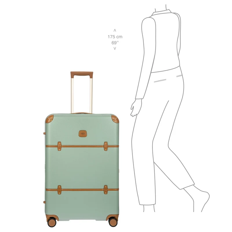 Brics Bellagio - 4-Rollen-Trolley L 76 cm erw. (eucalyptus)