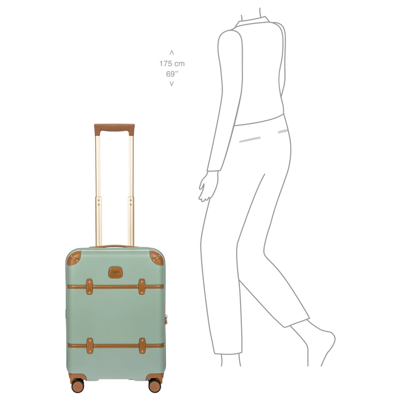 Brics Bellagio - 4-Rollen-Kabinentrolley S 55cm (eucalyptus)