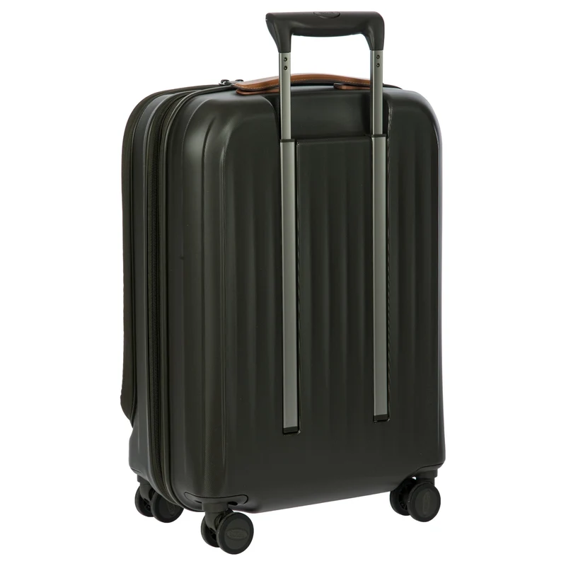 Brics Taormina - 4-Rollen-Kabinentrolley mit Vortasche 55 cm erw. USB (olive)