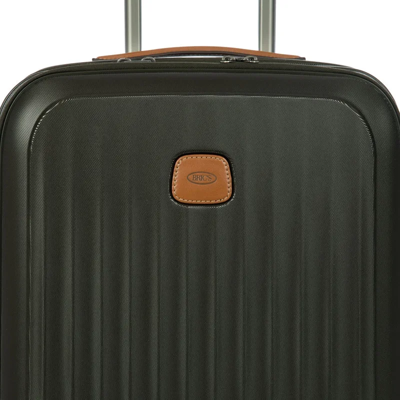 Brics Taormina - 4-Rollen-Kabinentrolley mit Vortasche 55 cm erw. USB (olive)