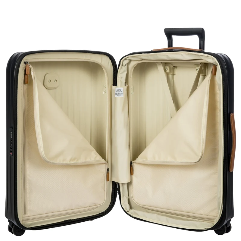 Brics Taormina - 4-Rollen-Trolley M 69 cm erw. (schwarz)