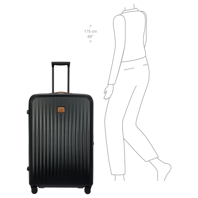 Brics Taormina - 4-Rollen-Trolley XL 82 cm erw. (schwarz)