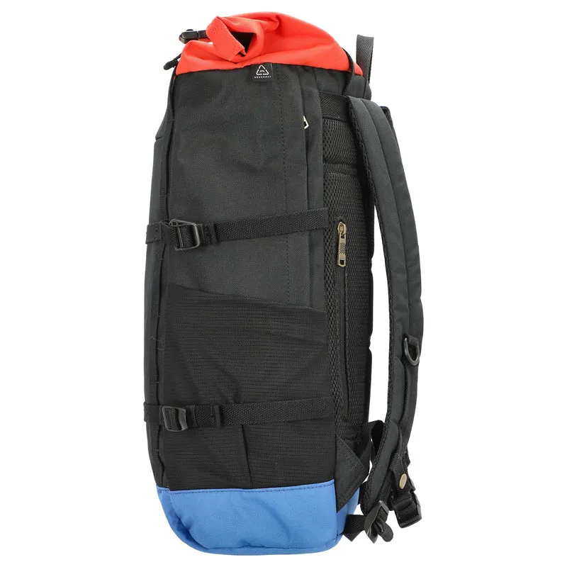 Doughnut Paratrooper Reborn - Rolltop Rucksack 14" 67 cm (black x grapefruit)