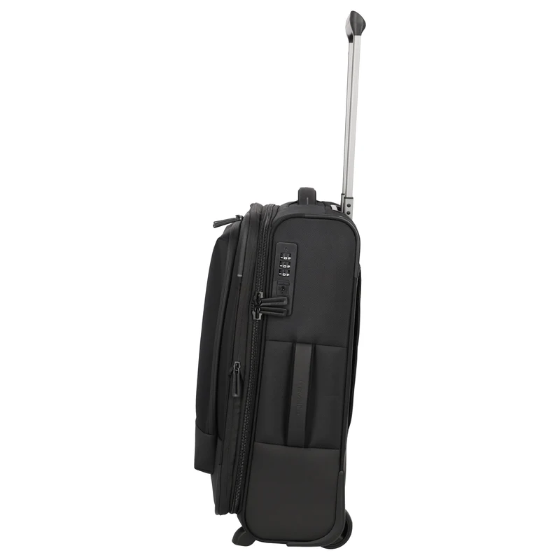 Travelite Crosslite - 2-Rollen-Kabinentrolley S 54 cm erw. (black)