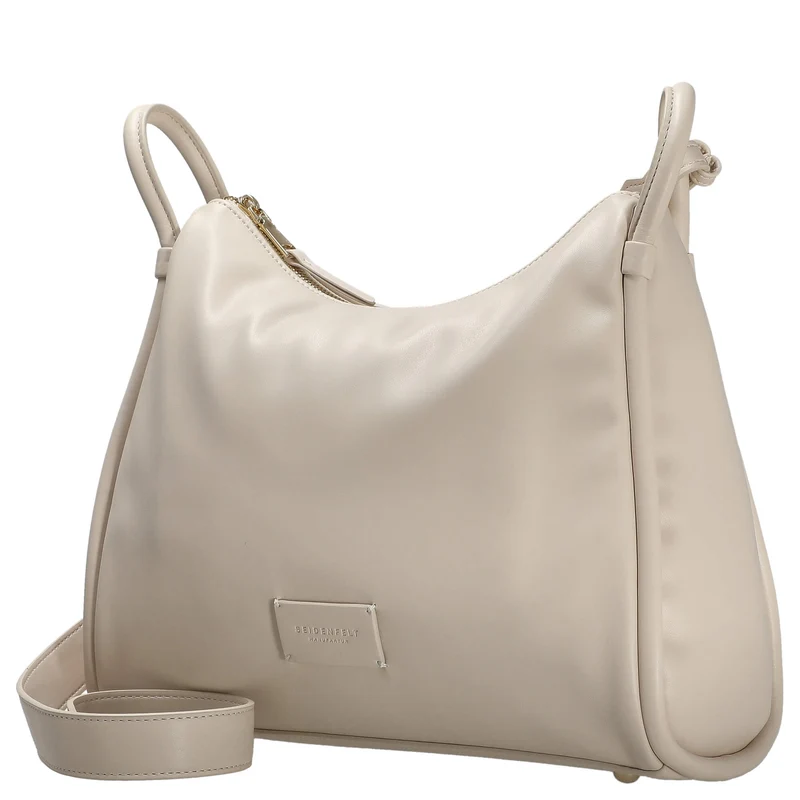 Seidenfelt Kaavi - Umhängetasche 30 cm (cotton beige/gold)