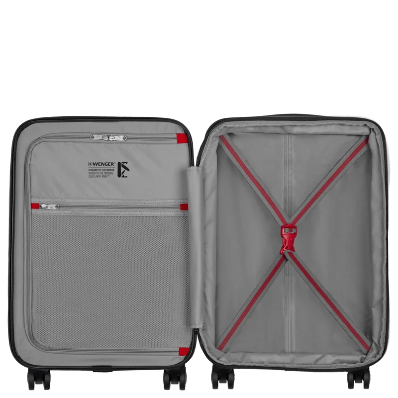Wenger Oryson - 4-Rollen-Kabinentrolley 54 cm erw. (black/red)