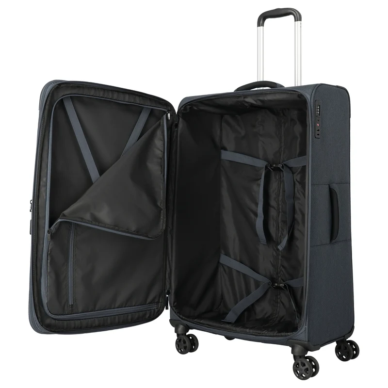 Travelite Kick Off - 4-Rollen-Trolley L 78 cm erw. (d'anthracite)
