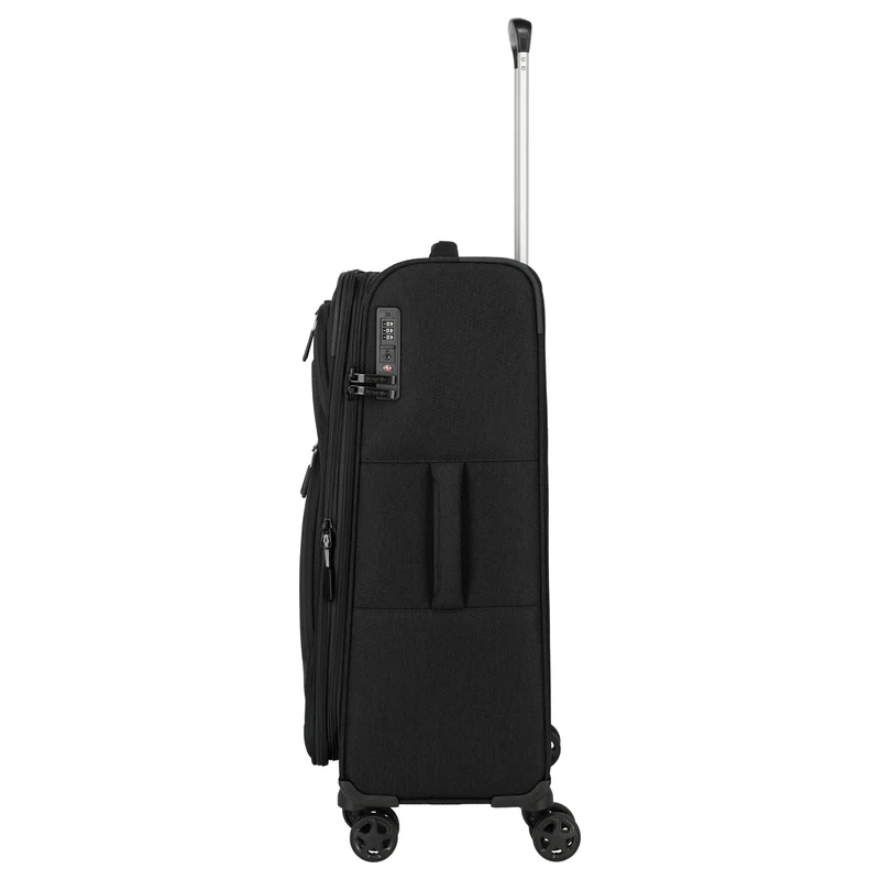 Travelite Kick Off - 4-Rollen-Trolley M 67 cm erw. (black)