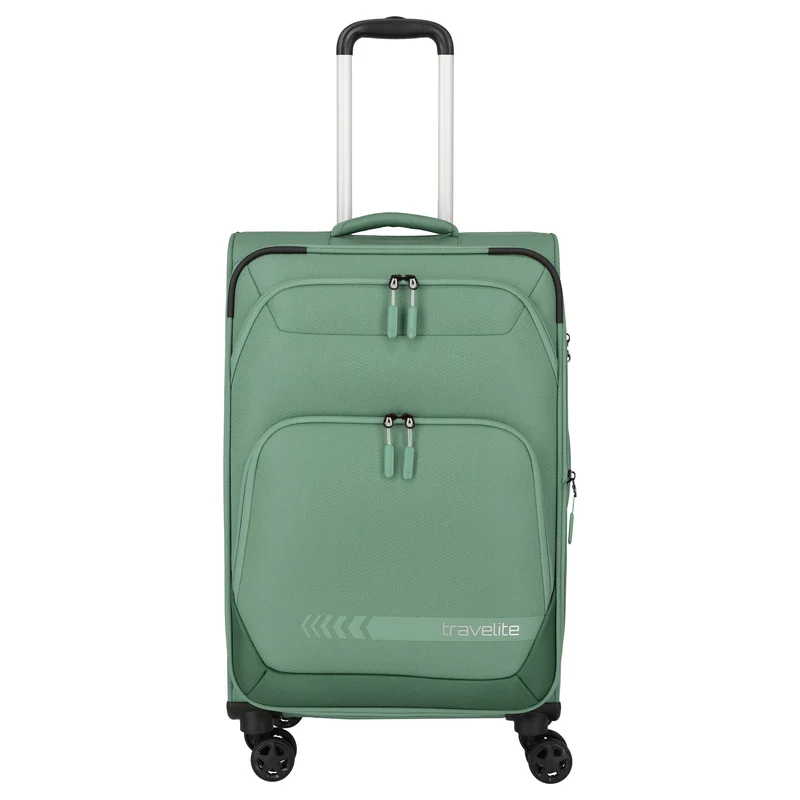 Travelite Kick Off - 4-Rollen-Trolley M 67 cm erw. (Sage Green)
