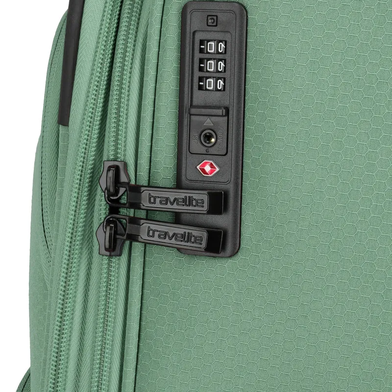 Travelite Kick Off - 4-Rollen-Trolley M 67 cm erw. (Sage Green)